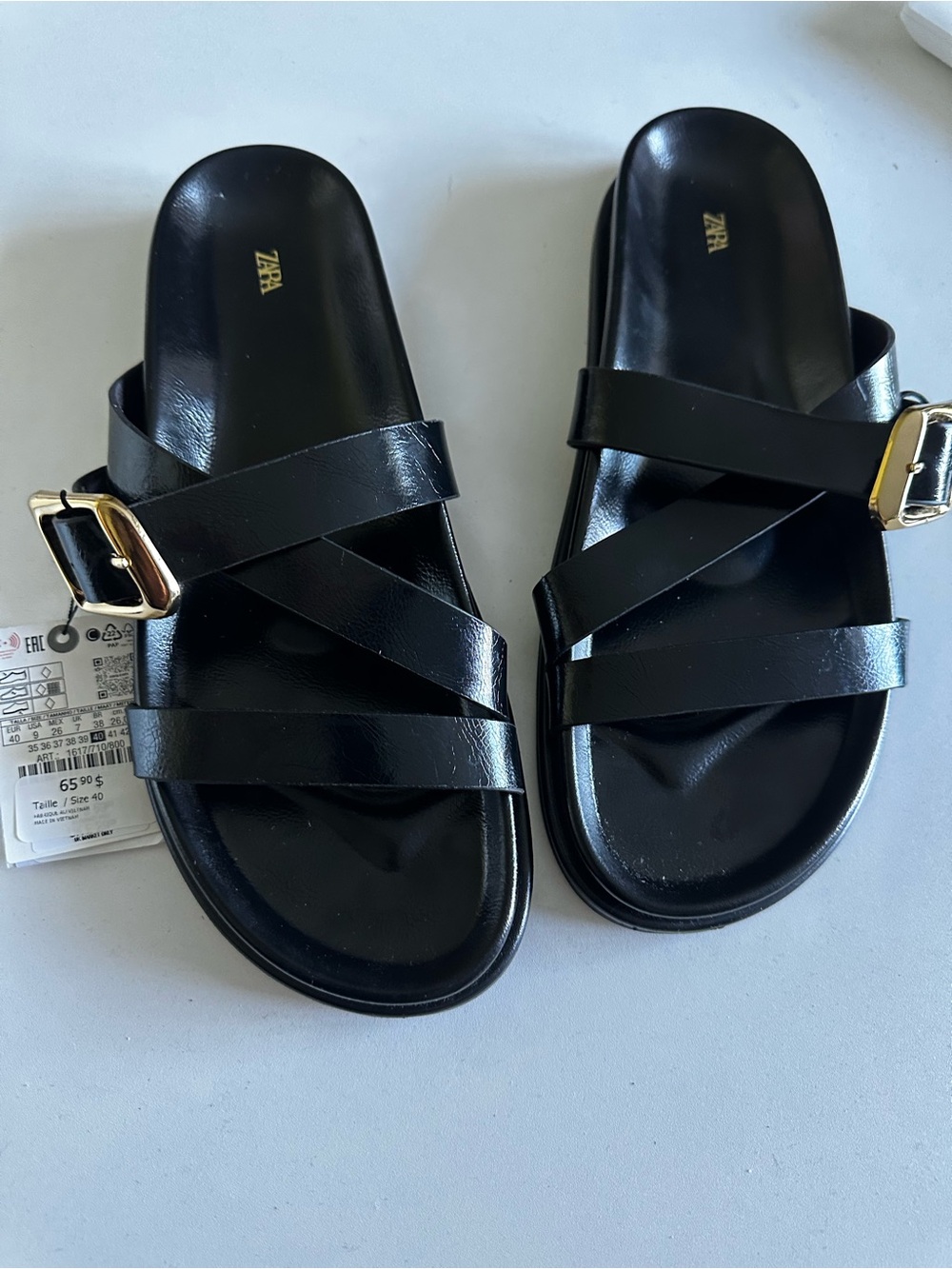 ZARA Flat Sandals NEW 9 (40)
